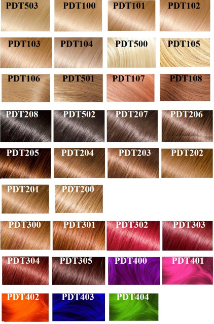 Love Hair Extensions Colour Chart